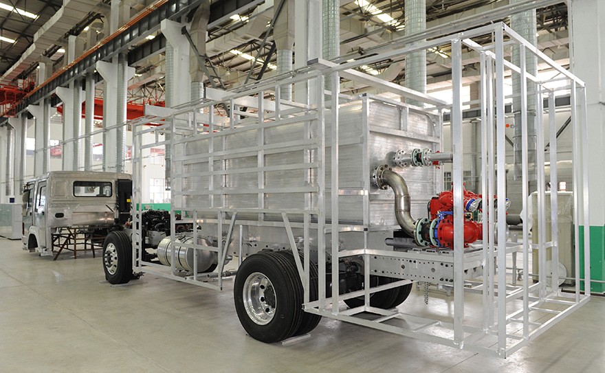 全铝消防车骨架